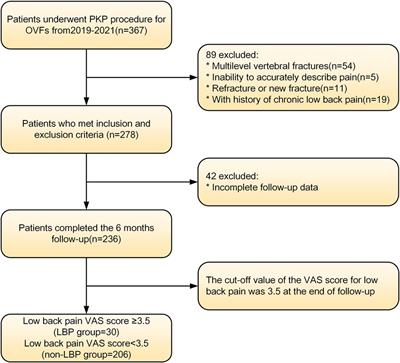 Predictors of residual low back pain in patients with osteoporotic vertebral fractures following percutaneous kyphoplasty